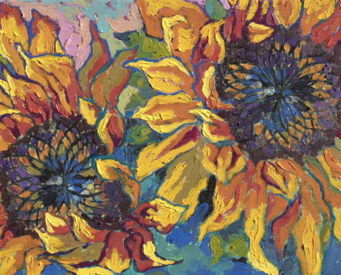 Two Sunflowers.